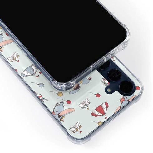Disney Dumbo Vintage Pattern Galaxy A55 5G Clear Case