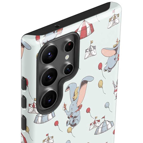 Disney Dumbo Vintage Pattern Galaxy S23 Ultra Pro Case
