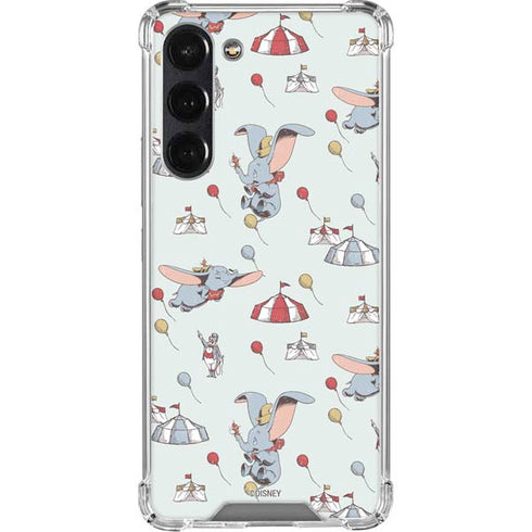Disney Dumbo Vintage Pattern Galaxy S24 FE Clear Case