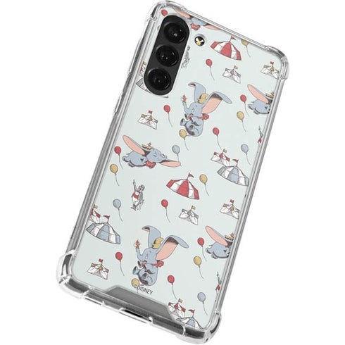 Disney Dumbo Vintage Pattern Galaxy S24 FE Clear Case