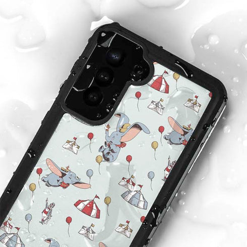 Disney Dumbo Vintage Pattern Galaxy S24 Plus Waterproof Case