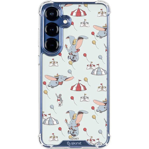 Disney Dumbo Vintage Pattern Galaxy S25 Plus Clear Case