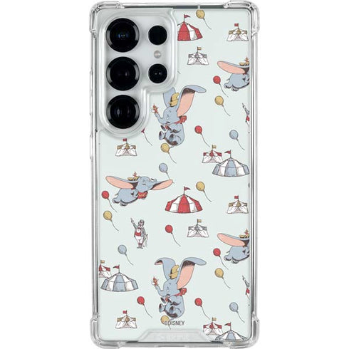 Disney Dumbo Vintage Pattern Galaxy S25 Ultra Clear Case