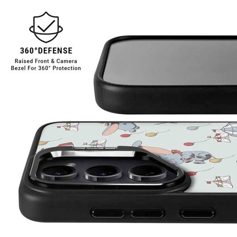 Disney Dumbo Vintage Pattern Galaxy S26 Kickstand Case
