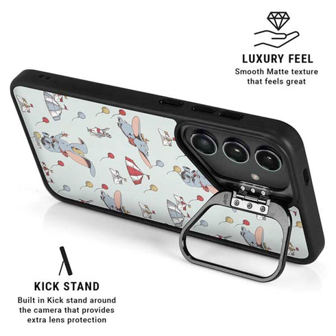 Disney Dumbo Vintage Pattern Galaxy S26 Plus Kickstand Case