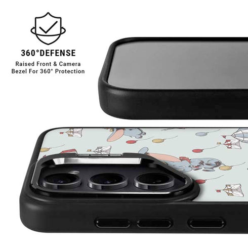 Disney Dumbo Vintage Pattern Galaxy S26 Plus Kickstand Case