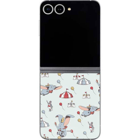 Disney Dumbo Vintage Pattern Galaxy Z Flip6 Skin