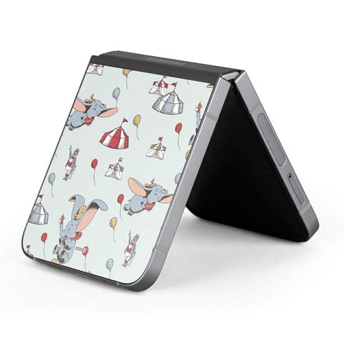Disney Dumbo Vintage Pattern Galaxy Z Flip6 Skin