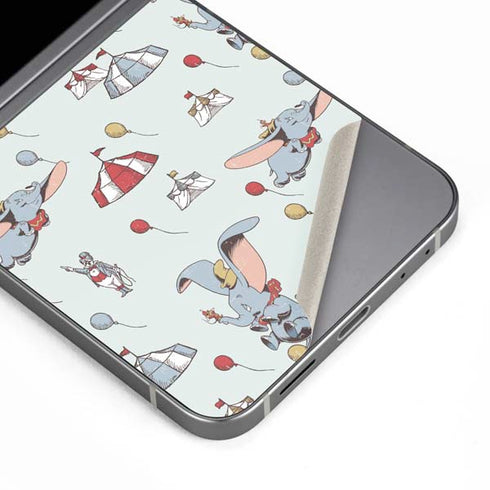 Disney Dumbo Vintage Pattern Galaxy Z Flip6 Skin