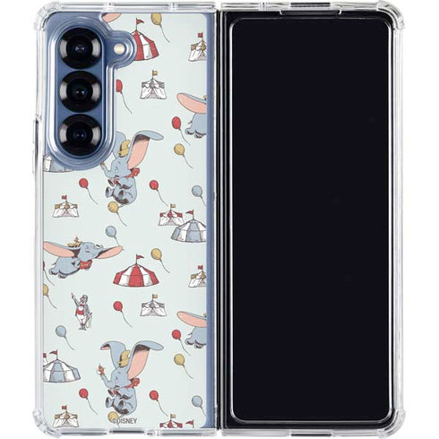 Disney Dumbo Vintage Pattern Galaxy Z Fold6 Clear Case