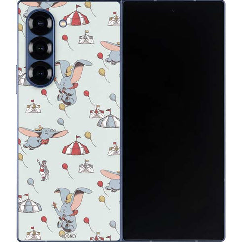 Disney Dumbo Vintage Pattern Galaxy Z Fold6 Skin