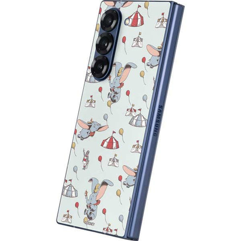 Disney Dumbo Vintage Pattern Galaxy Z Fold6 Skin