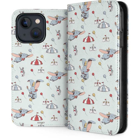 Disney Dumbo Vintage Pattern iPhone 14 Folio Case