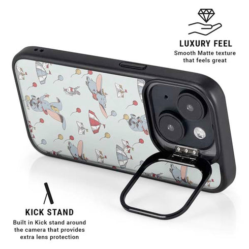Disney Dumbo Vintage Pattern iPhone 15 Kickstand Case