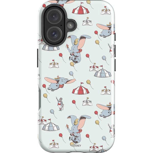 Disney Dumbo Vintage Pattern iPhone 16 Impact Case