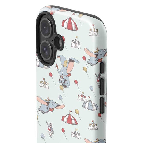 Disney Dumbo Vintage Pattern iPhone 16 Impact Case