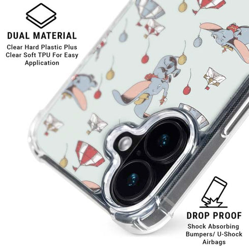 Disney Dumbo Vintage Pattern iPhone 16 MagSafe Case