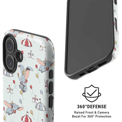 Disney Dumbo Vintage Pattern iPhone 16 Magsafe Impact Case