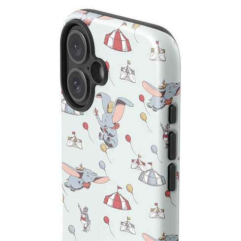 Disney Dumbo Vintage Pattern iPhone 16 Plus Impact Case