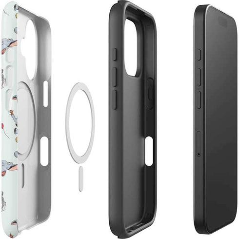 Disney Dumbo Vintage Pattern iPhone 16 Plus Magsafe Impact Case