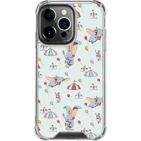 Disney Dumbo Vintage Pattern iPhone 16 Pro Clear Case