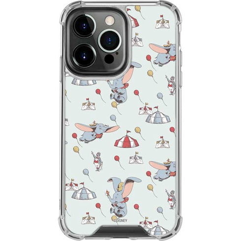 Disney Dumbo Vintage Pattern iPhone 16 Pro Max Clear Case