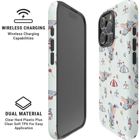 Disney Dumbo Vintage Pattern iPhone 16 Pro Max Magsafe Impact Case
