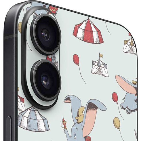 Disney Dumbo Vintage Pattern iPhone 16 Skin