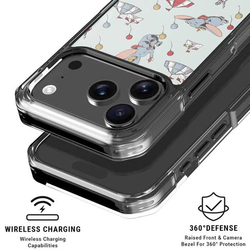 Disney Dumbo Vintage Pattern iPhone 18 Pro Clear Case