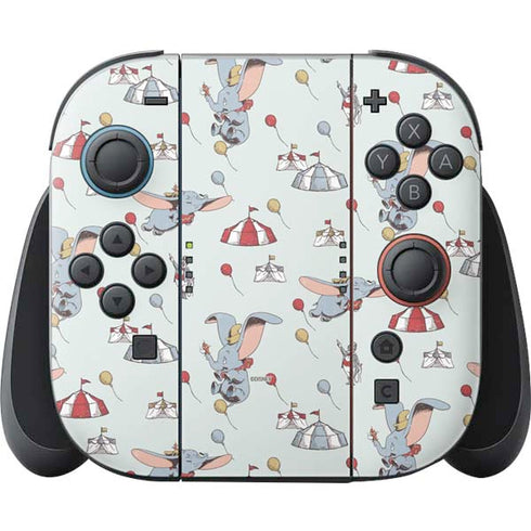 Disney Dumbo Vintage Pattern Nintendo Switch 2 (2025) Joy-Con Controller Skin