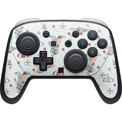 Disney Dumbo Vintage Pattern Nintendo Switch 2 (2025) Pro Controller Skin