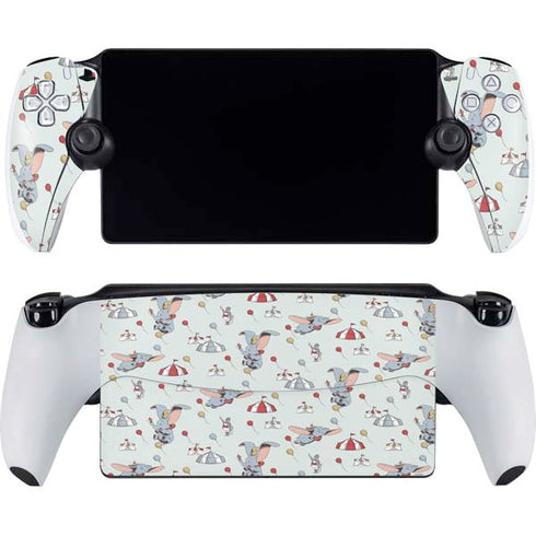 Disney Dumbo Vintage Pattern PlayStation Portal Remote Player Skin