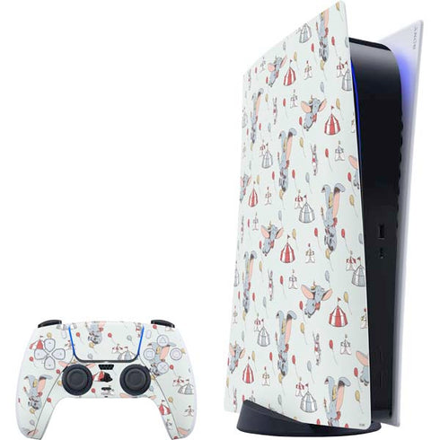 Disney Dumbo Vintage Pattern PlayStation PS5 Skins