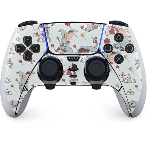 Disney Dumbo Vintage Pattern PS5 DualSense Edge Pro Controller Skin