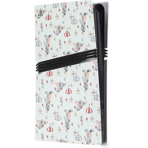 Disney Dumbo Vintage Pattern PS5 Pro Console Skin