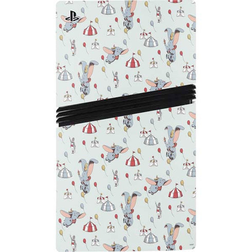 Disney Dumbo Vintage Pattern PS5 Pro Console Skin