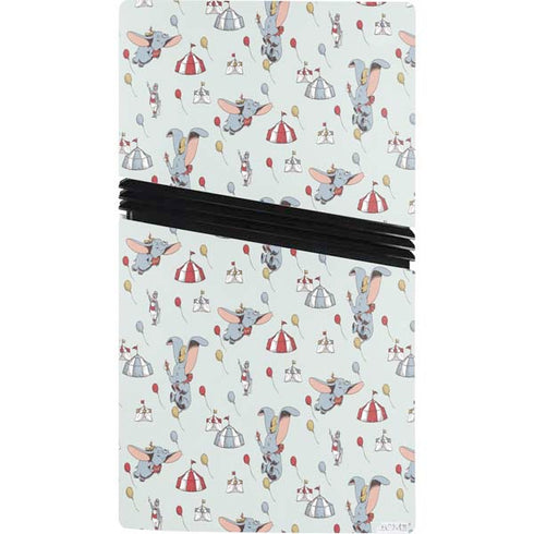 Disney Dumbo Vintage Pattern PS5 Pro Console Skin