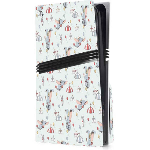 Disney Dumbo Vintage Pattern PS5 Pro Disk Console Skin