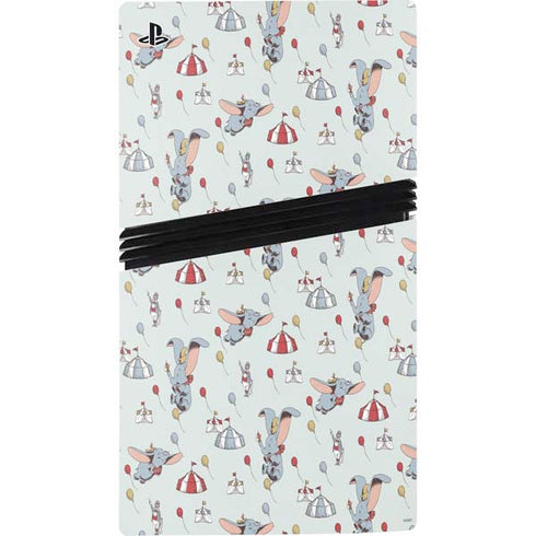 Disney Dumbo Vintage Pattern PS5 Pro Disk Console Skin