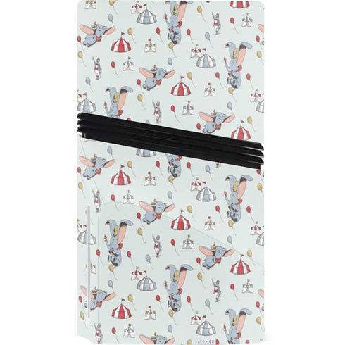 Disney Dumbo Vintage Pattern PS5 Pro Disk Console Skin