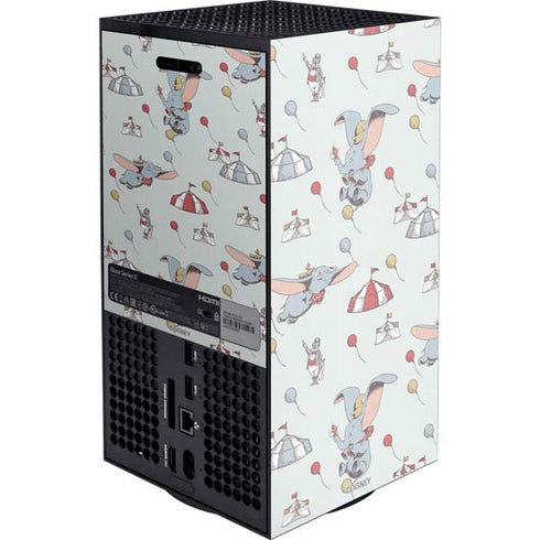 Disney Dumbo Vintage Pattern XBox Series X Digital Edition Console Skin