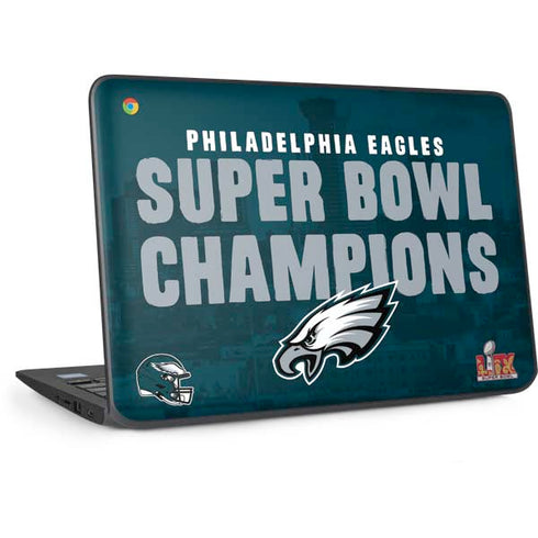 NFL Philadelphia Eagles Super Bowl LIX Champions HP Chromebook Skin