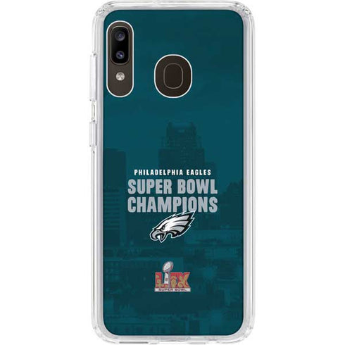 NFL Philadelphia Eagles Super Bowl LIX Champions Galaxy A20 Clear Case