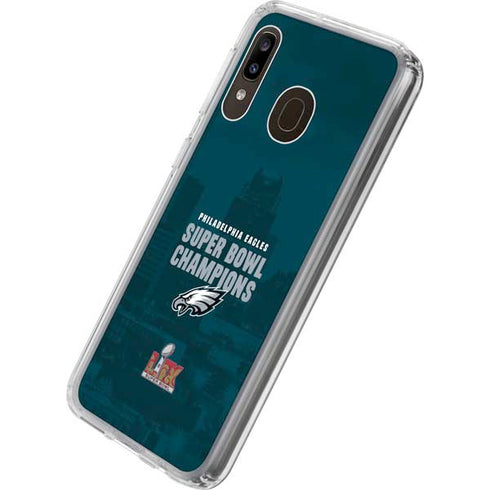 NFL Philadelphia Eagles Super Bowl LIX Champions Galaxy A20 Clear Case