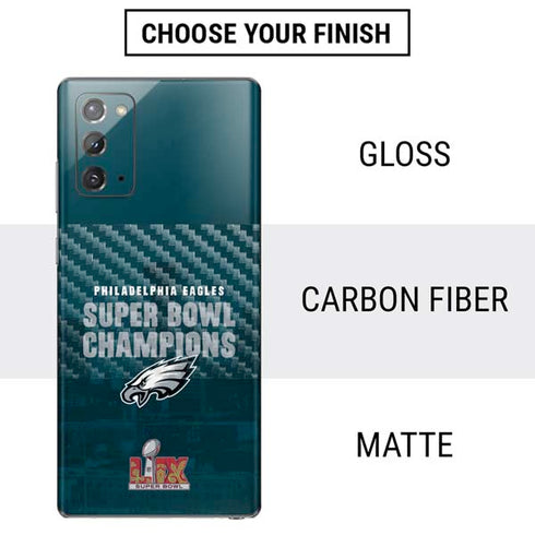 NFL Philadelphia Eagles Super Bowl LIX Champions Galaxy Note20 5G Skin