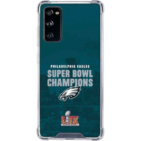 NFL Philadelphia Eagles Super Bowl LIX Champions Galaxy S20 FE Clear Case
