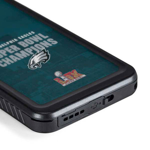 NFL Philadelphia Eagles Super Bowl LIX Champions Galaxy S24 Waterproof Case