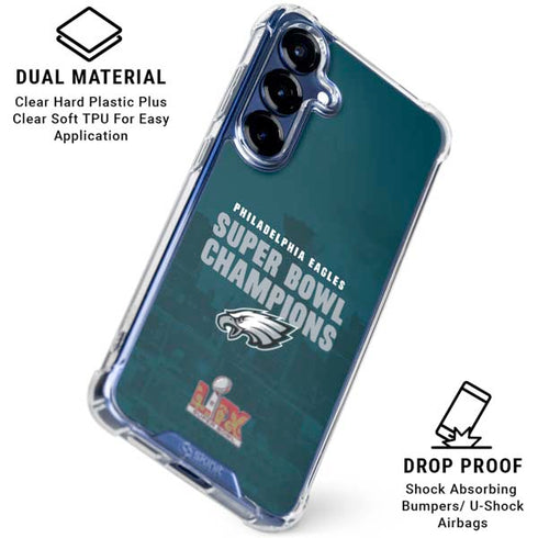 NFL Philadelphia Eagles Super Bowl LIX Champions Galaxy S25 Plus Clear Case