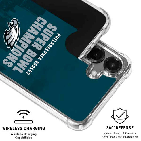 NFL Philadelphia Eagles Super Bowl LIX Champions Galaxy S26 Clear Case