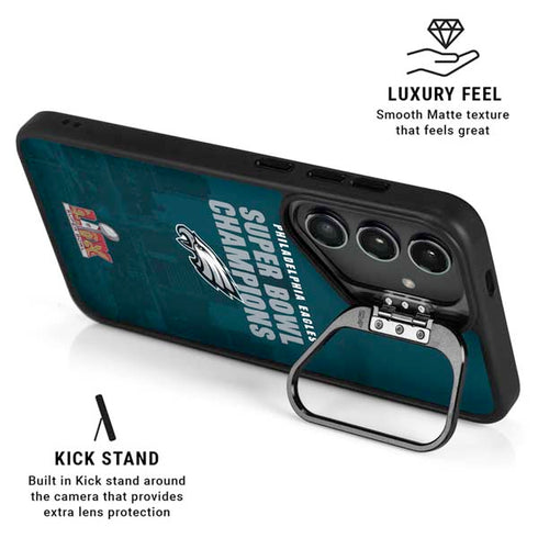 NFL Philadelphia Eagles Super Bowl LIX Champions Galaxy S26 Plus Kickstand Case